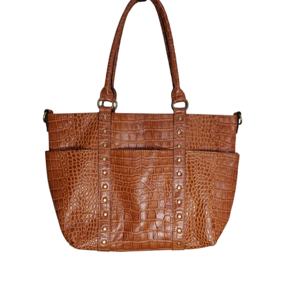 Patricia Nash Embossed Leather Shoulder/Tote Bag - Picture 2 of 9